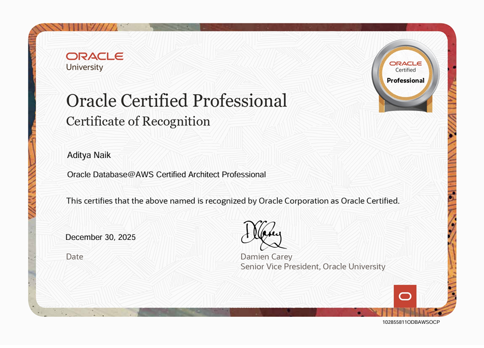 OCI Certified Multicloud Architect Professional